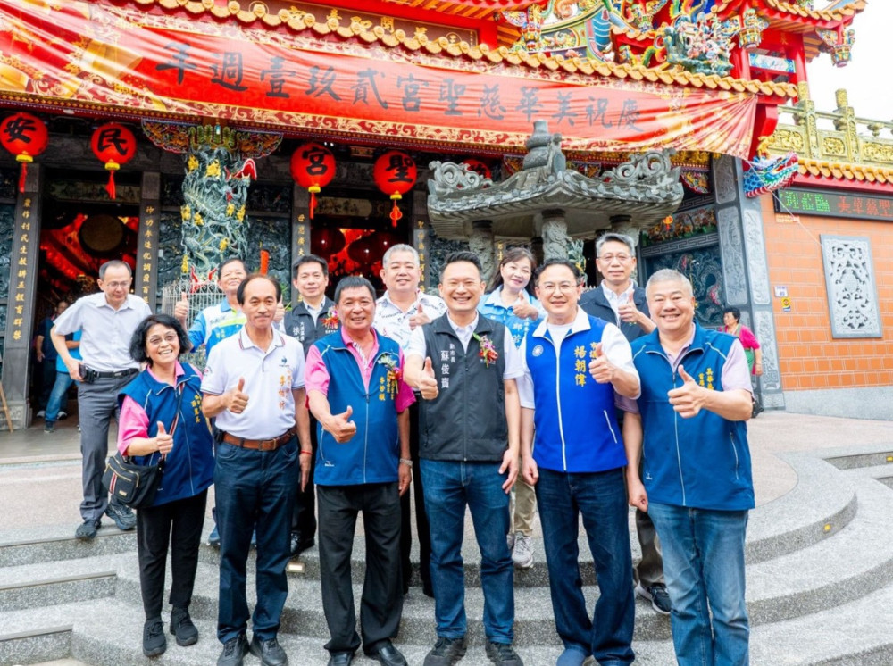 大溪慈聖宮平安福宴席開百桌　蘇俊賓：母親節為天上聖母祝壽 雙重祝福 喜氣加倍