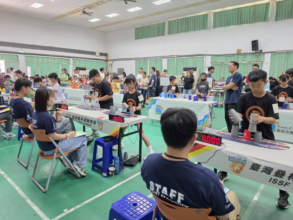 台南市 115 年市長盃競技疊杯錦標賽在大成國小熱鬧舉行