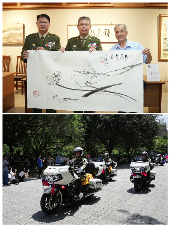 國軍文藝金像獎60件作品興大展出  憲兵重機、無人機展演同步登場