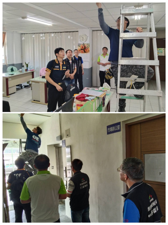 公有市場安全升級！中市經發局長親率隊稽查、7月底前增設150支滅火器提升防護