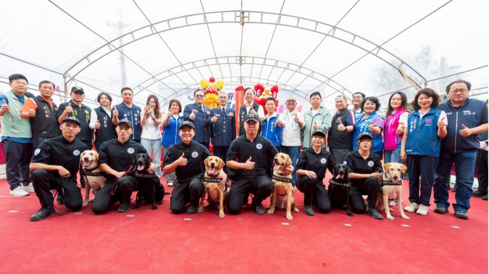 桃園警犬隊辦公廳舍動土　張善政：打造專業訓練基地強化治安量能