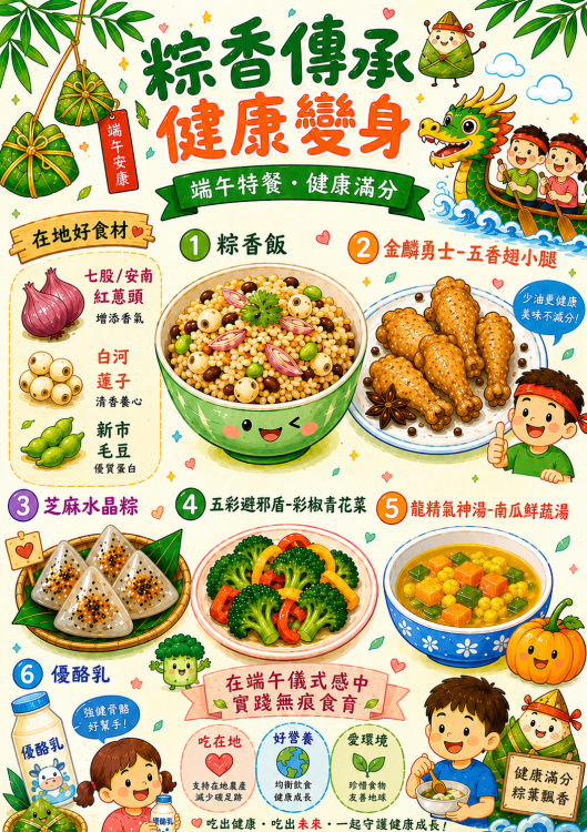 南市學校午餐「粽」動員 陪伴畢業生成長啟航