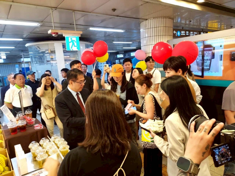 臺南市長黃偉哲率團赴首爾快閃展售 臺南農特產品搶攻韓國市場