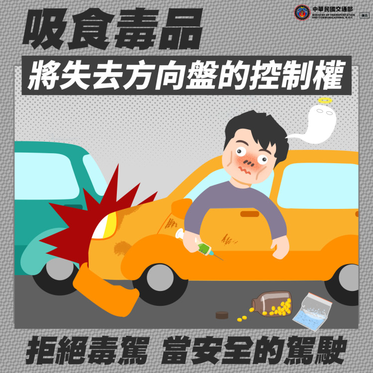 新北公布18名毒駕累犯　裁決處：民眾應堅決拒絕毒品