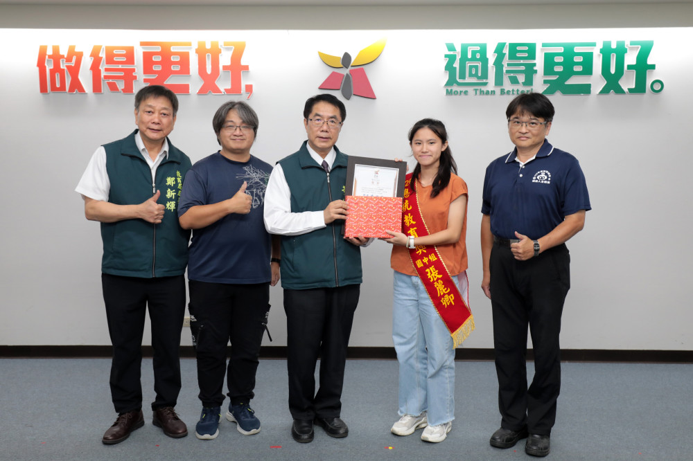 臺南3學子獲總統教育獎 黃偉哲讚生命教育最佳典範