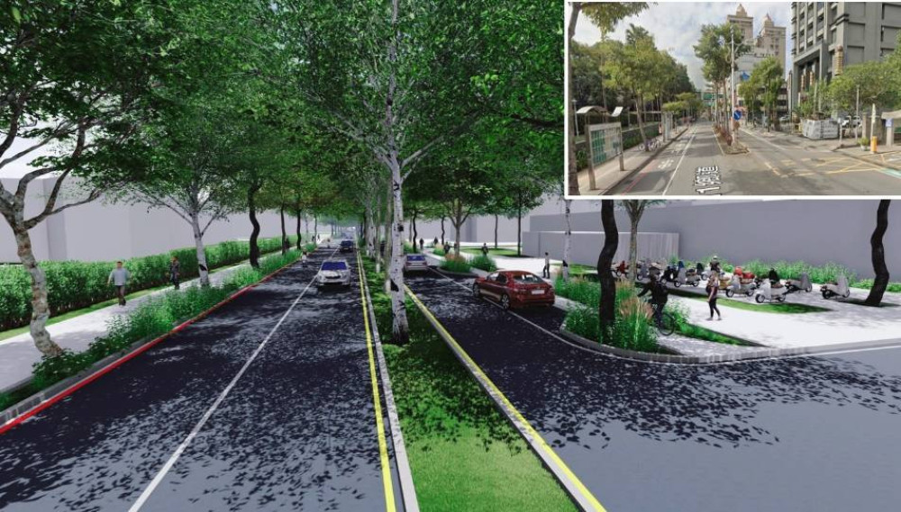 桃園成功路廊人本環境改善工程開工 打造安全友善無障礙新街廓