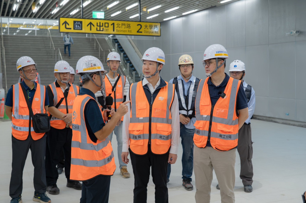 陳世凱視察曝臺南鐵路地下化預計年底通車 林森南臺南2站啟用