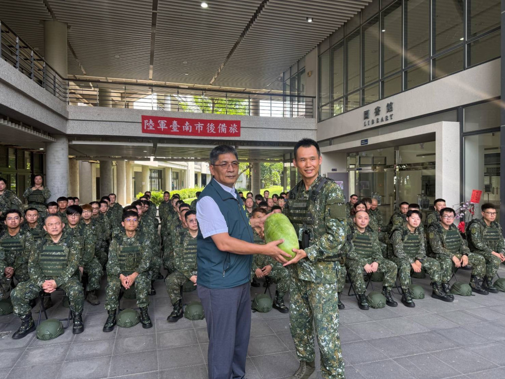 台南市府慰問教育召集訓練備役軍人　攜手厚植全民防衛能量