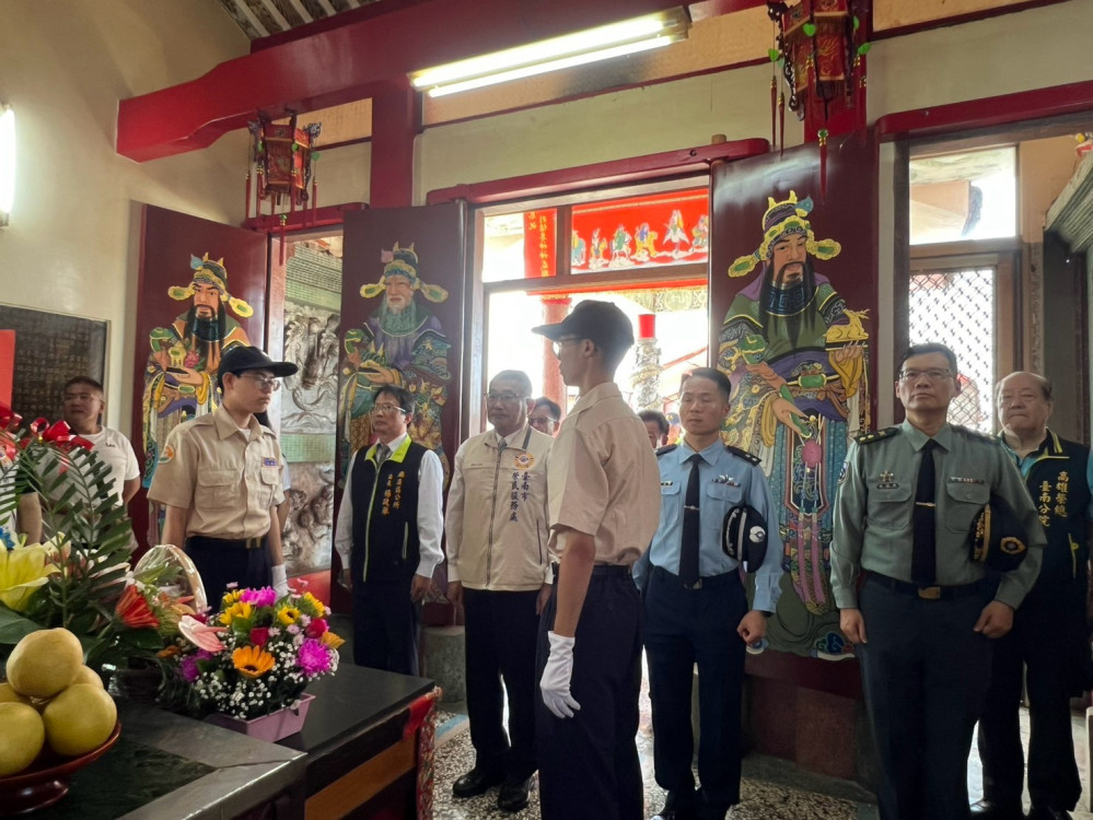 向烈士致意！臺南榮服處飛將軍廟秋祭典禮