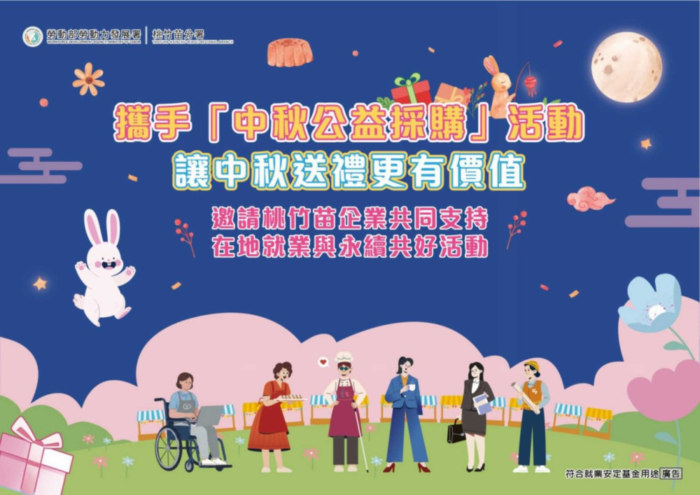 送禮自用兩相宜！　桃竹苗分署攜手「微型創業鳳凰」跨界推廣中秋公益禮盒