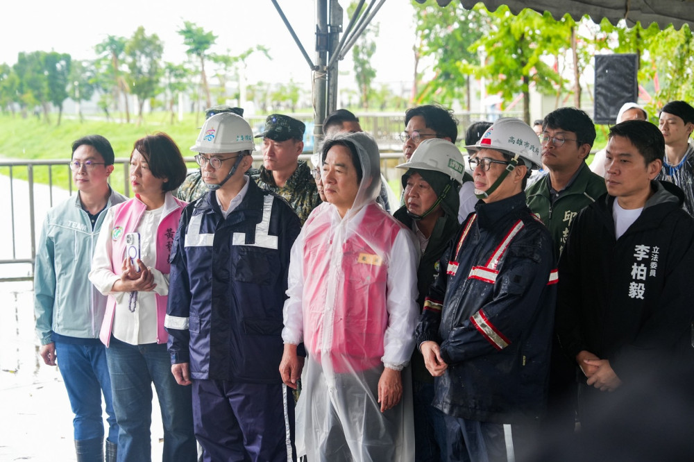 陪賴清德、陳其邁視察岡山永安治水　賴瑞隆爭取漁業現金救助、無息貸款