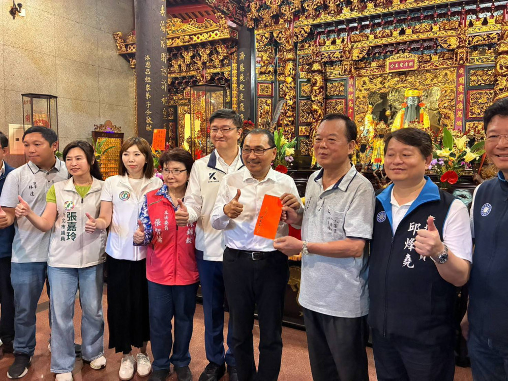 新北市行動治理規劃宜居新中和　侯友宜廣濟宮祈願萬大中和樹林線工程順利