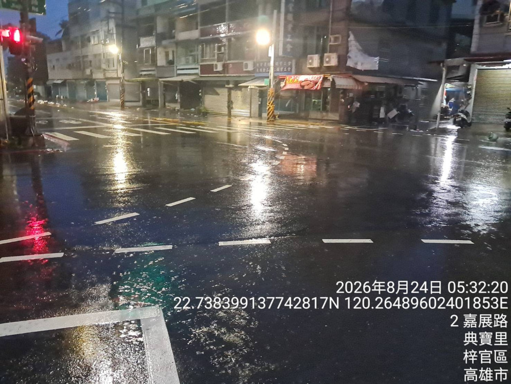 高雄梓官、田寮積水退了！台17線、峰德路陸續恢復通行