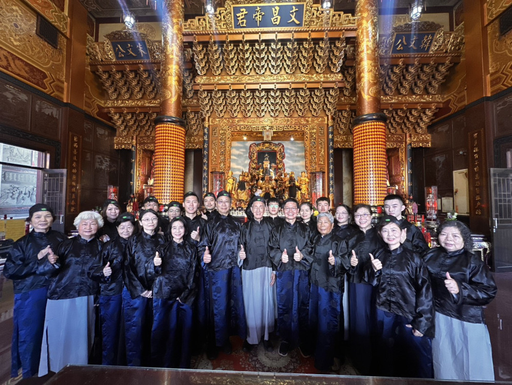 東勢文昌廟教師節祭孔融合百年南管  在地青年返鄉傳承文化受肯定