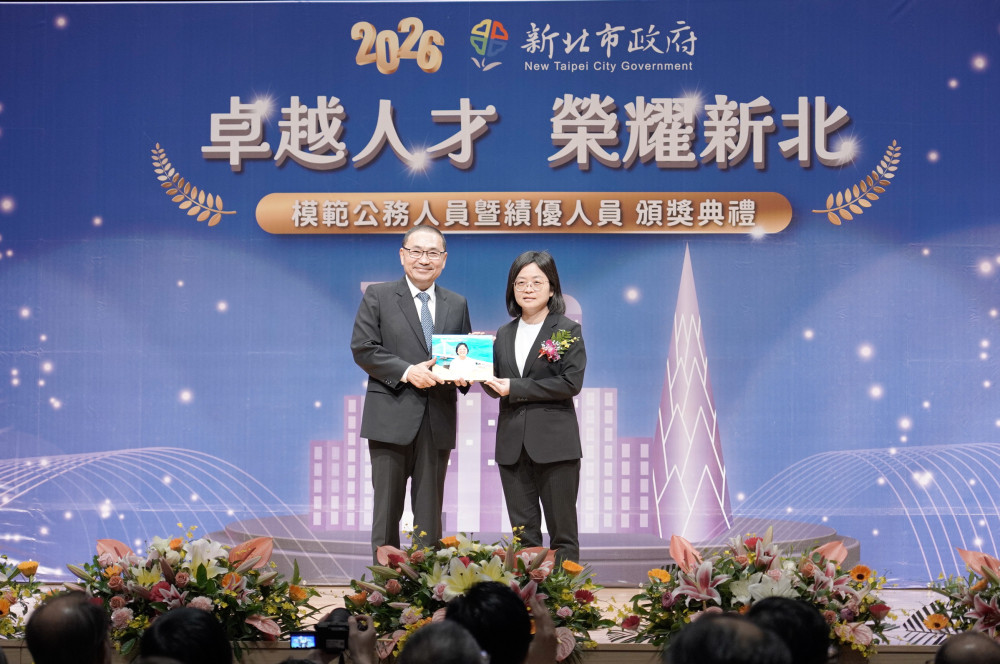 新北市表揚市府模範及績優人員　社福團隊五人獲侯友宜市長肯定