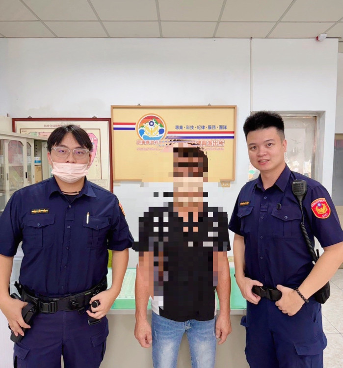 枋寮警暖心關懷意外尋回失聯2年男子