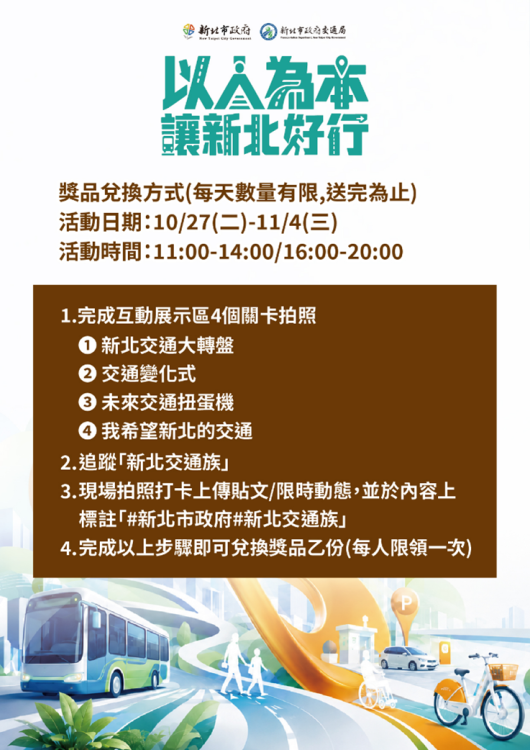 新北市交通建設成果展登場　4大展區與互動體驗抽好禮