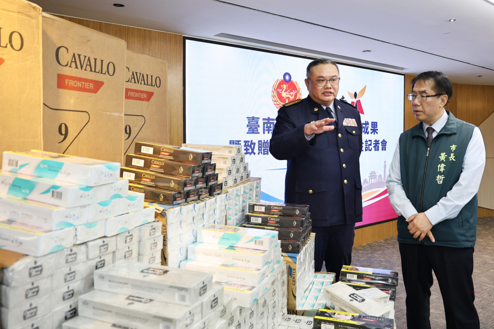 臺南強化私劣菸酒聯合查緝　8年查獲重大案件14案