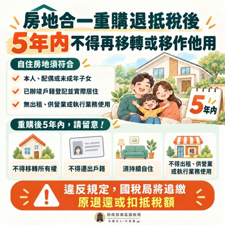 換屋族注意！房地合一重購5年內這行為恐遭追稅