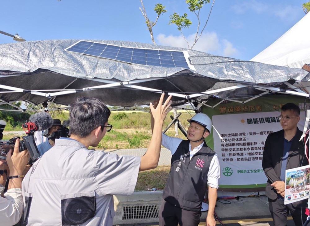 桃園導入科技降溫，落實勞安　蘇俊賓：公私協力因應極端氣候常態化