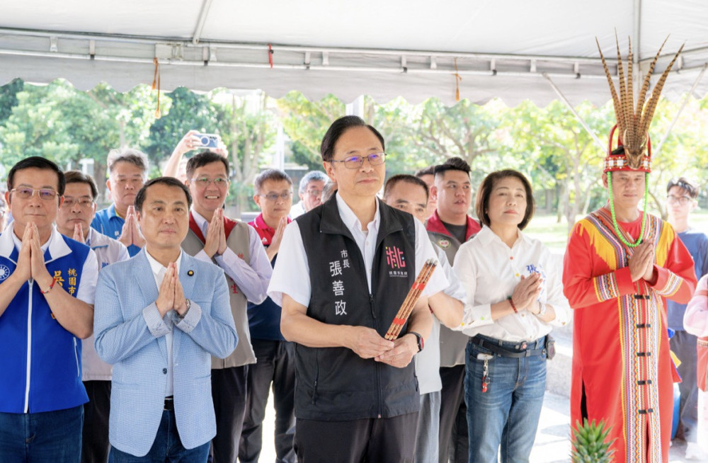 觀音區樹林公園運動天幕開工　張善政：打造結合運動休閒與原民文化的多功能空間