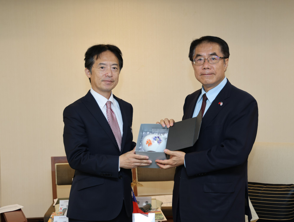 日台交流協會高雄事務所新任所長拜會黃偉哲　盼深化台南日交流